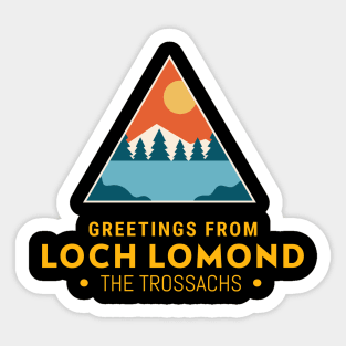 Greetings From Loch Lomond: The Trossachs Sticker